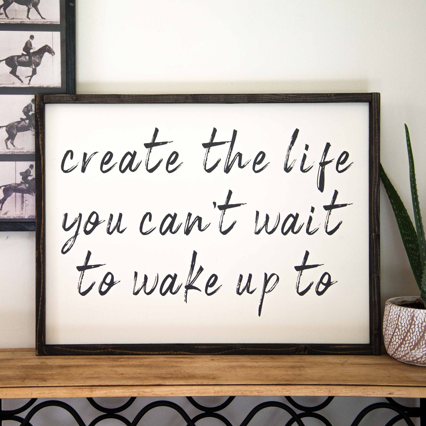 Create the life wood sign