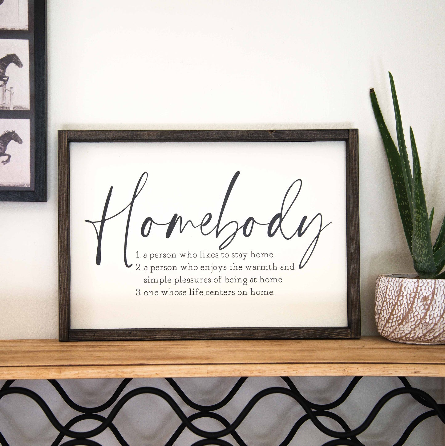 Homebody wood sign