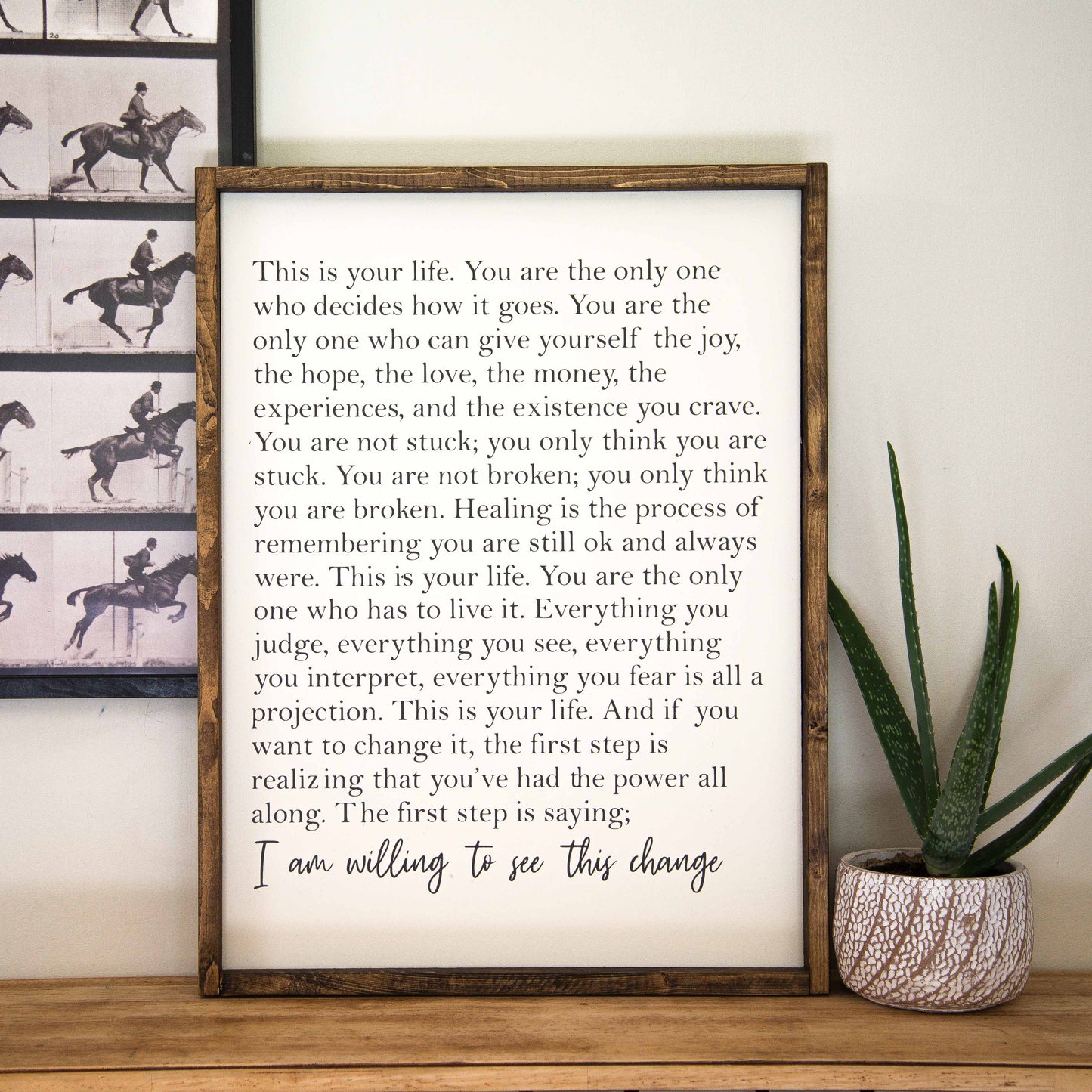 This is your life wood sign